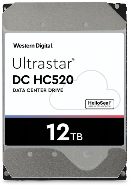Kép Drive server HDD Western Digital Ultrastar DC HC520 (He12) HUH721212ALN600 (12 TB 3.5 Inch SATA III)