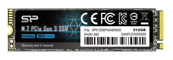 Kép Drive Silicon Power Ace A60 SP512GBP34A60M28 (512 GB, M.2, PCIe Gen3x4)