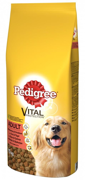 Kép Feed Pedigree Adult beef and poultry (15 kg)