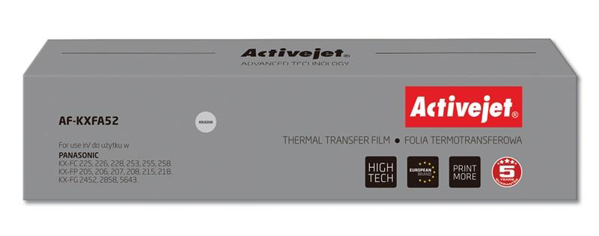 Kép Activejet AF-KXFA52 thermal transfer film for Panasonic KX-FA52