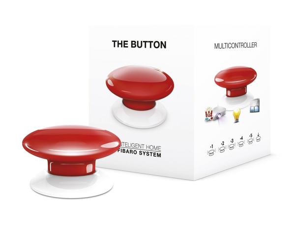 Kép Button remote control FIBARO Z-Wave FGPB-101-3 ZW5 (Bluetooth, Z-Wave red color)