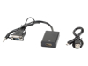Kép Adapter Lanberg AD-0021-BK (D-Sub (VGA), Mini Jack M - HDMI F 0,20m black color)
