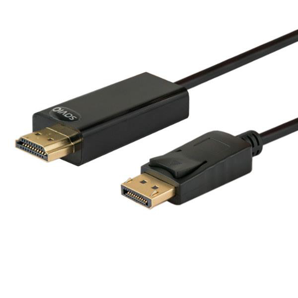 Kép Kábel SAVIO CL-56 (HDMI M - DisplayPort M, 1,5m, black color)