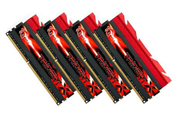 Kép RAM memory G.SKILL TridentX F3-2400C10Q-32GTX (DDR3 DIMM 4 x 8 GB 2400 MHz 10)