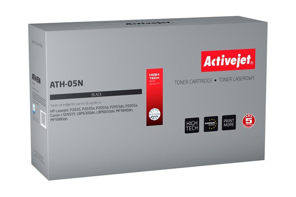 Kép Toner tintapatron Activejet ATH-05N, AT-05N (replacement Canon, HP 05A CRG-719, CE505A Supreme 3 500 pages black)