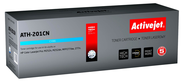 Kép Toner tintapatron Activejet ATH-201CN (replacement HP 201A CF401A Supreme 1 400 pages blue)