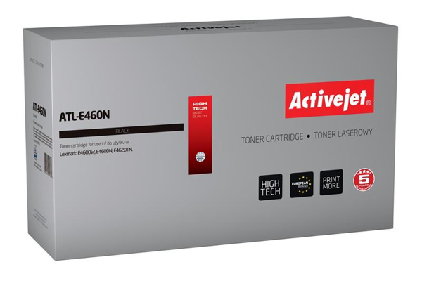 Kép Toner tintapatron Activejet ATL-E460N (replacement Lexmark E460X21E Supreme 15 000 pages black)