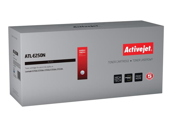 Kép Toner tintapatron Activejet ATL-E250N (replacement Lexmark E250A11E Supreme 3 500 pages black)
