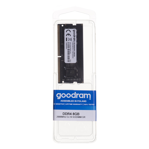 Kép Memory GoodRam GR2666S464L19S/8G (DDR4 SO-DIMM 1 x 8 GB 2666 MHz 19)