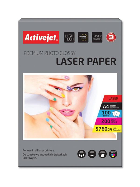 Kép Activejet AP4-200G100L papier fotograficzny do drukarki laserowej