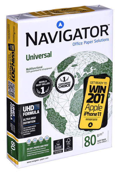Kép Paper Xero Igepa Premium Navigator Universal 8247A80 (A4, 80g/m2, 500 pcs)