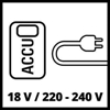 Kép Einhell 4020460 kompresszor (akku és töltő nélkül) (4020460) 21 l/min 90 W AC/Battery