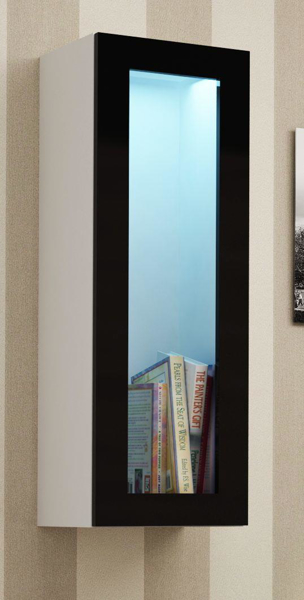Kép Cama Cabinet VIGO ''90'' glass 90/35/32 white/black gloss