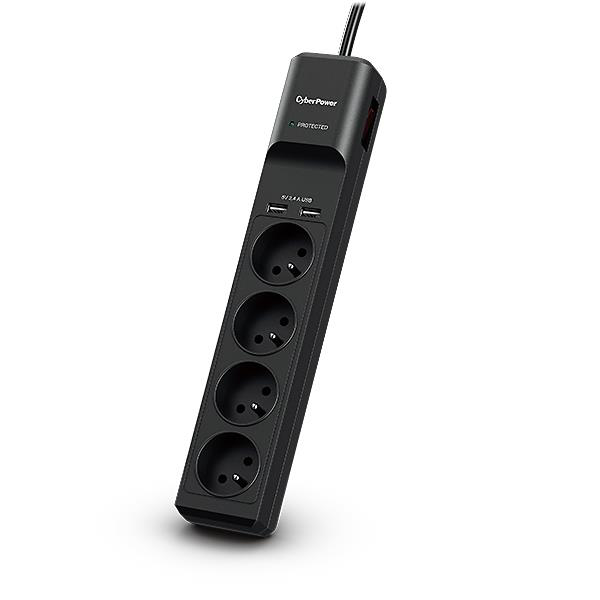 Kép CyberPower Tracer III P0420SUD0-FR surge protector 4 AC outlet(s) 200 - 250 V 1.8 m Black