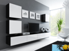 Kép Cama Square cabinet VIGO 50/50/30 black/white gloss