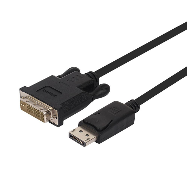 Kép UNITEK Y-5118BA video cable adapter 1.8 m DisplayPort DVI Black