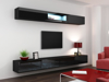 Kép Cama Living room cabinet set VIGO 12 black/black gloss