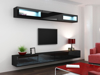 Kép Cama Living room cabinet set VIGO 11 black/black gloss