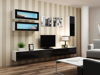 Kép Cama Living room cabinet set VIGO 11 white/black gloss