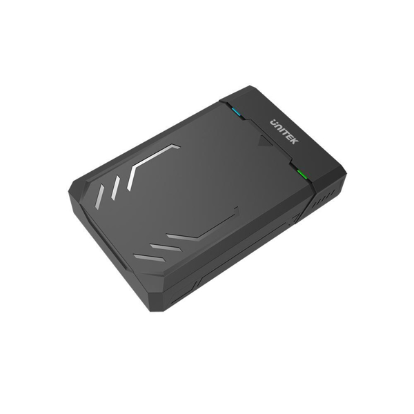 Kép UNITEK Y-3035 storage drive enclosure 2.5/3.5 HDD/SSD enclosure Black