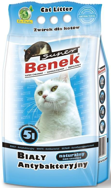 Kép Certech Super Benek White Antibacterial - Cat Litter Clumping 5 l