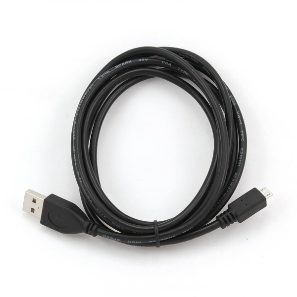 Kép Gembird CCP-MUSB2-AMBM-1M USB cable USB 2.0 Micro-USB B USB A Black