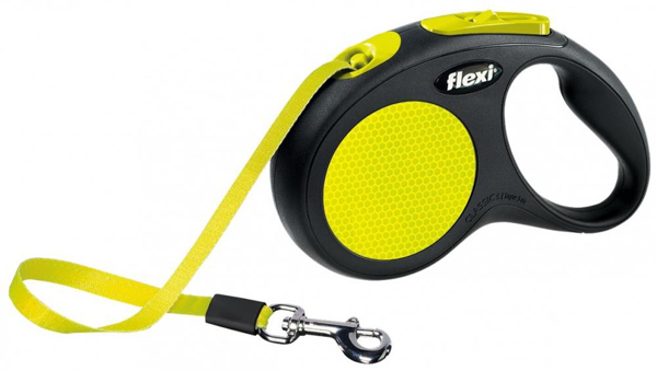 Kép Flexi New NEON 5 m Black, Yellow Dog Retractable lead