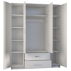Kép Topeshop ROMANA 160 BIEL KPLB bedroom wardrobe/closet 11 shelves 4 door(s) White