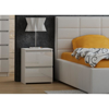 Kép Topeshop M2 WHITE GLOSS FRONT nightstand/bedside table 2 drawer(s) White
