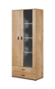 Kép Cama display cabinet SOHO S6 2D2S lefkas oak/black