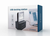 Kép Gembird HD32-U2S-5 docking station for 2.5 and 3.5 hard drives USB 2.0 Type-A Black