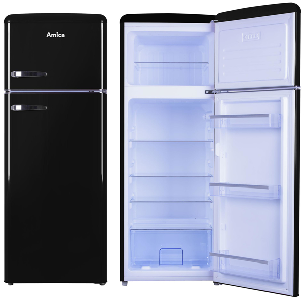 Kép Amica VD 1442 AB Kombinált hűtőszekrény 213 L Black
