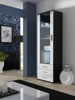 Kép Cama display cabinet SOHO S1 black/white gloss