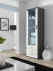 Kép Cama display cabinet SOHO S1 grey/white gloss