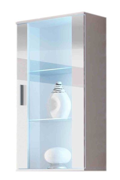 Kép Cama hanging display cabinet SOHO white/white gloss