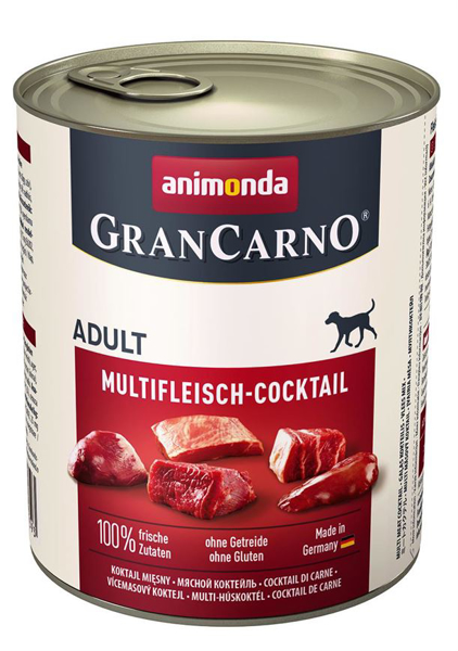 Kép animonda GranCarno multi meat cocktail Beef, Chicken, Game, Heart, Turkey Adult 800 g