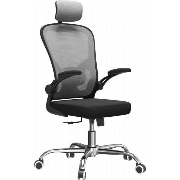 Kép Topeshop FOTEL DORY GRAY office/computer chair Padded seat Mesh backrest
