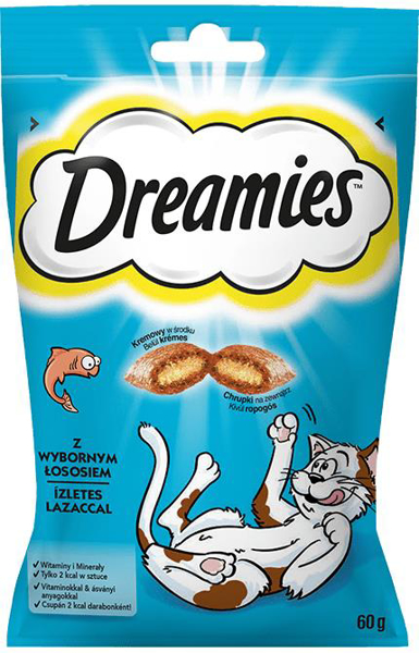 Kép Dreamies 4008429037962 dog / cat treat Snacks Salmon 60 g