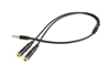 Kép Gembird Adapter audio microphon 3.5mm mini Jack/4PIN/0. audio cable 0.2 m 2 x 3.5mm Black