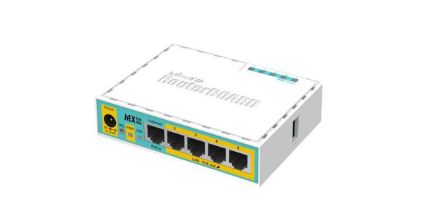 Kép Mikrotik hEX PoE lite wired router Fast Ethernet HEX POE LITE RB750UP-R2 White