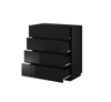 Kép Cama chest of drawers 4D REJA black gloss/black gloss