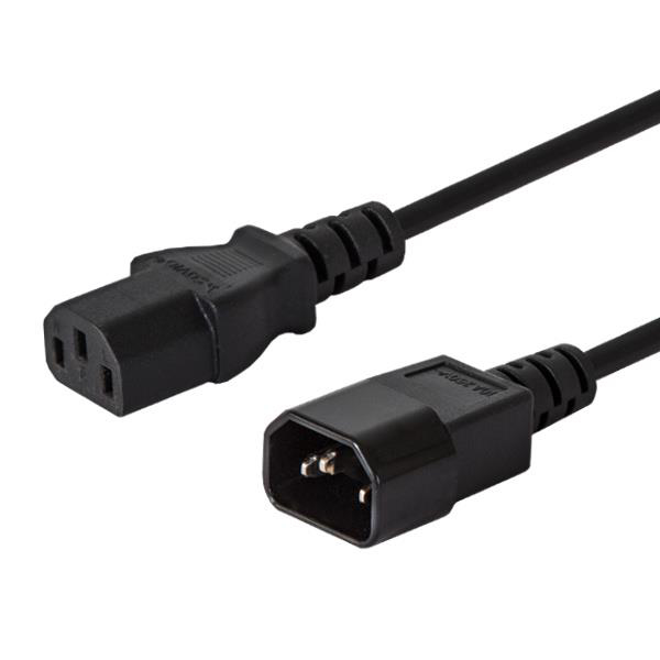 Kép Savio CL-99 power cable Black 1.2 m C14 coupler C13 coupler (CL-99)