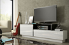 Kép Cama TV cabinet SIGMA 3 180 white/white gloss + black
