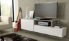 Kép Cama TV cabinet SIGMA 3 180 white/white gloss + sonoma oak