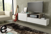 Kép Cama TV cabinet SIGMA 3 180 white/white gloss + sonoma oak