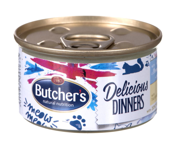 Kép BUTCHER'S CLASSIC DELICIOUS DINNERS Wet cat food Mousse Tuna and marine fish 85 g