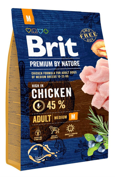 Kép BRIT Premium By Nature Adult Medium M 8 kg