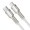 Kép USB-C cable to Lightning Baseus Cafule, White, Power Delivery, 20W, 1m (white) (CATLJK-A02)