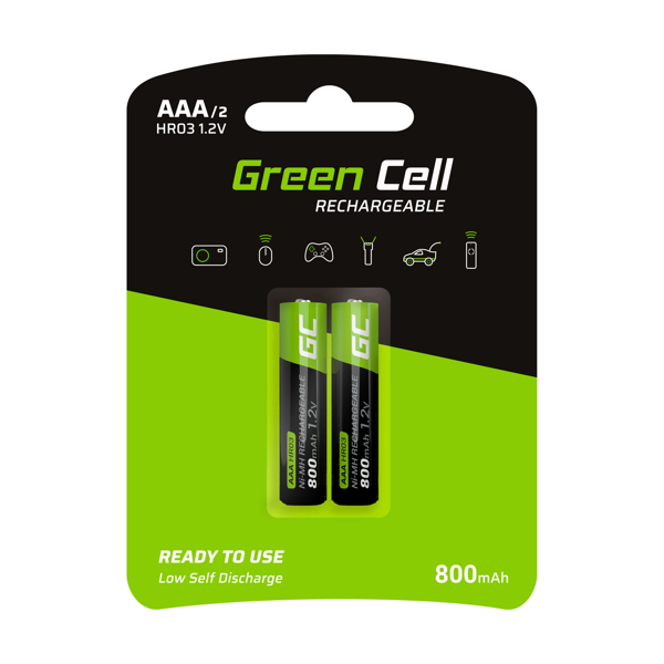 Kép Green Cell GR08 household battery Rechargeable battery AAA Nickel-Metal Hydride (NiMH) (GR08)