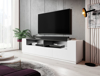 Kép Cama TV cabinet RTV LAS VEGAS 180cm white/white gloss + black